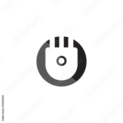 Electrical plug logo vector icon illustration design