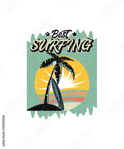 Pastel Shore T-shirt Design, EPS, VECTOR
