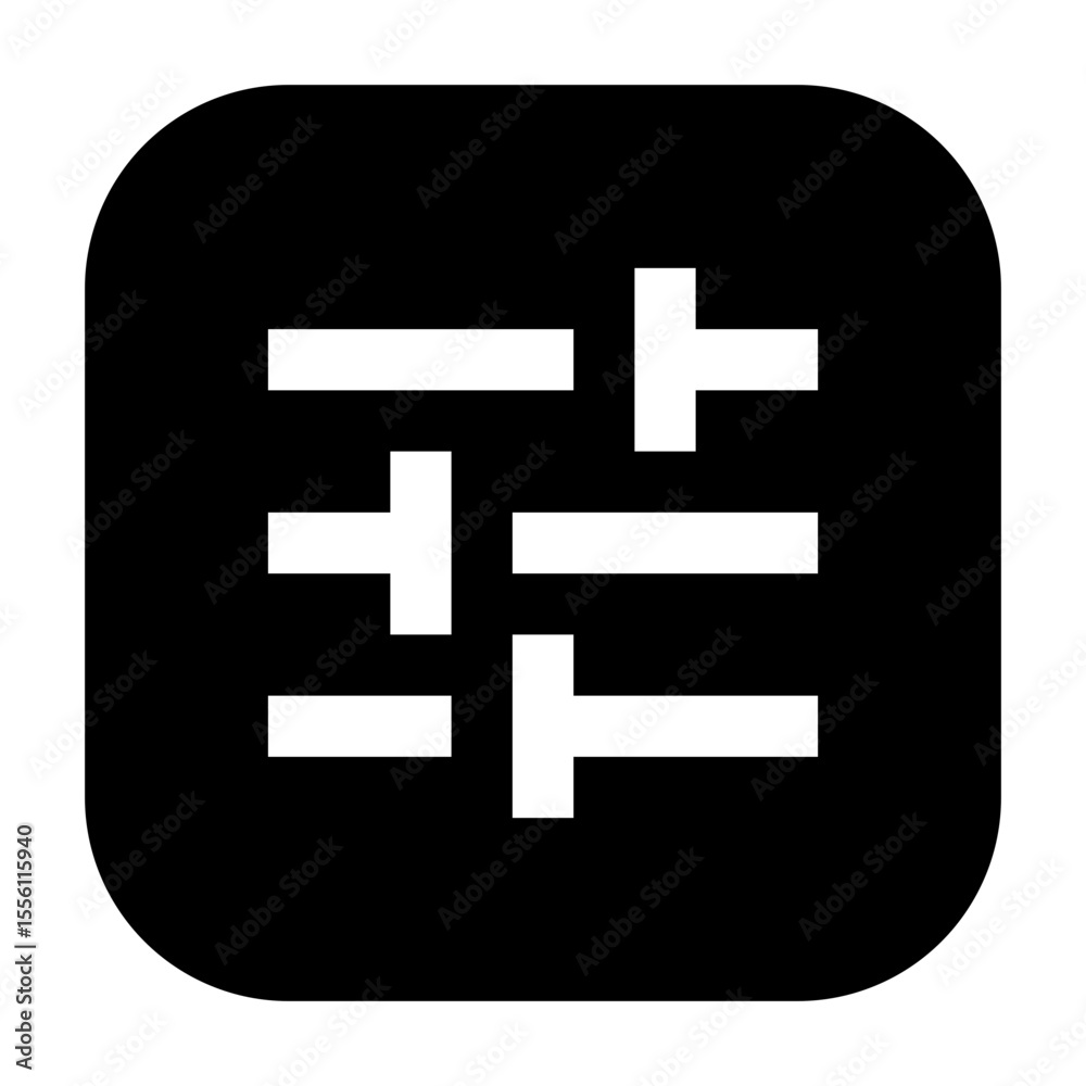 Obraz premium Tuning icon representing fine adjustments in settings or image appearance.