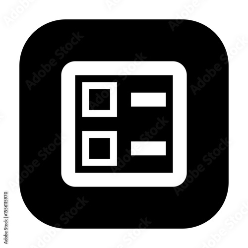 Ballot icon representing voting or selection interface.
