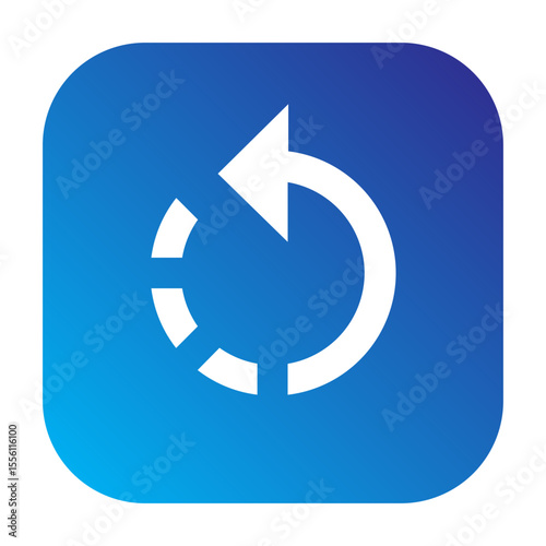 Rotate left icon for turning images counterclockwise.