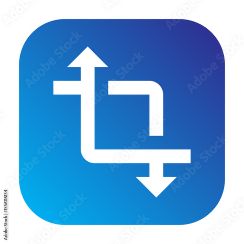 Transform icon indicating rotation, scaling, or moving an object or image.