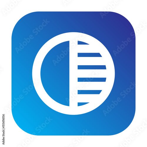 Tonality icon representing brightness and contrast adjustments in photo editing.