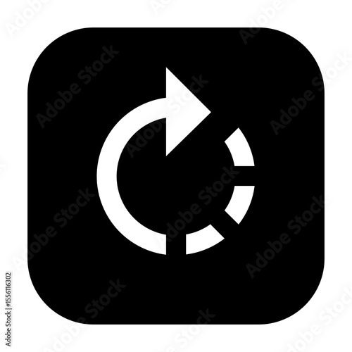 Rotate right icon for turning images clockwise.