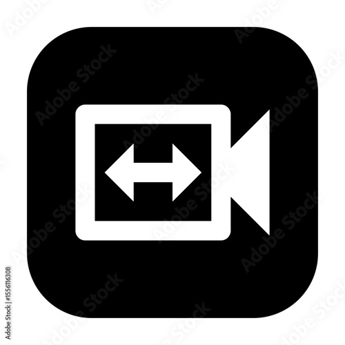 Switch video icon for toggling or flipping between video clips.