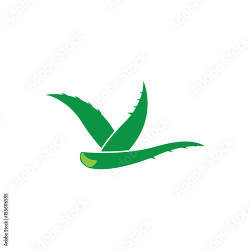 Aloe vera logo vector ilustration