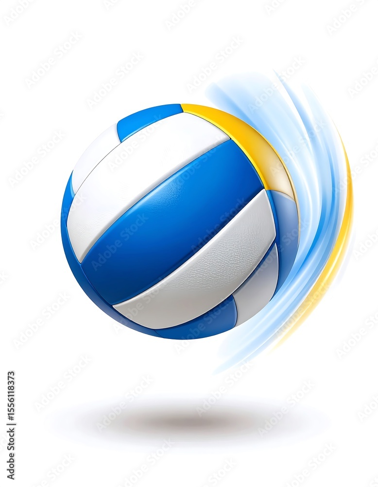 Fototapeta premium volleyball isolated on white background
