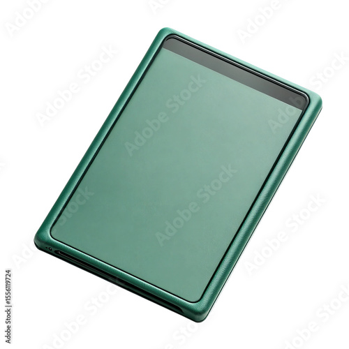 blank green road sign isolated