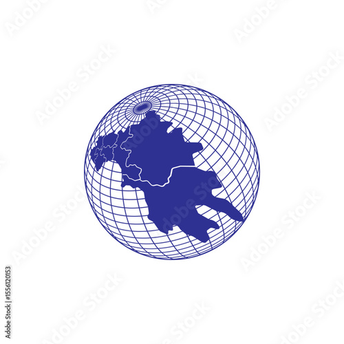 Guinea map icon, isolated vector illustration design