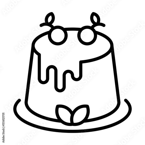 Panna Cotta Dessert Single icon
