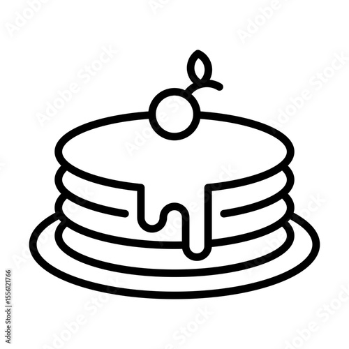 Pancake With Syrup Single icon