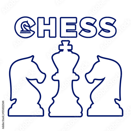 chess board game vector illustration