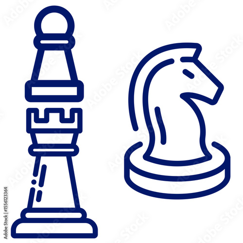 chess board game vector illustration