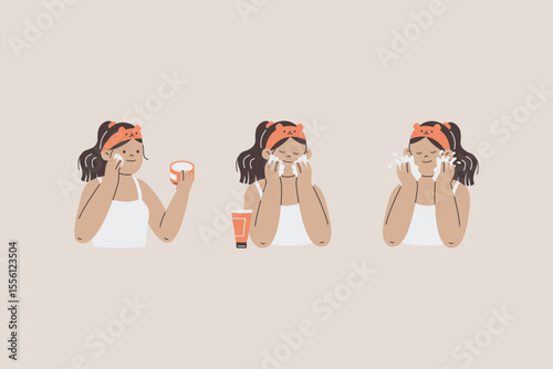 Woman Skincare Illustration