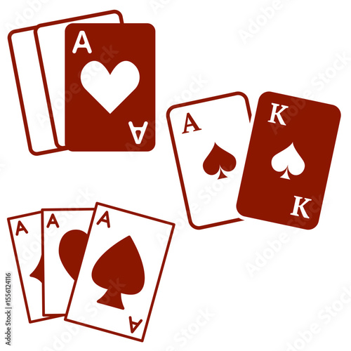 card game vector image illustration