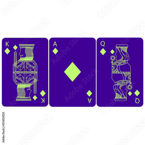card game vector image illustration