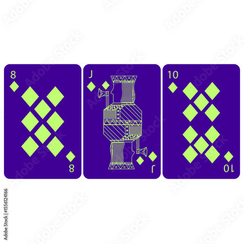 card game vector image illustration