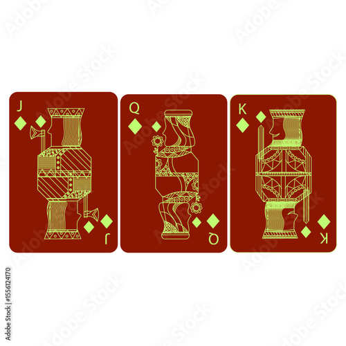 card game vector image illustration