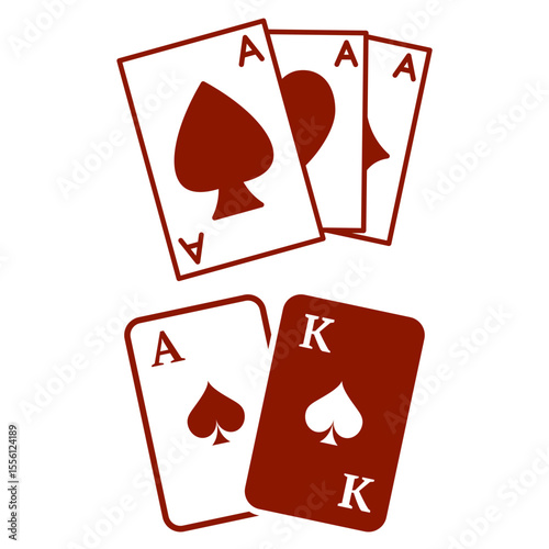 card game vector image illustration