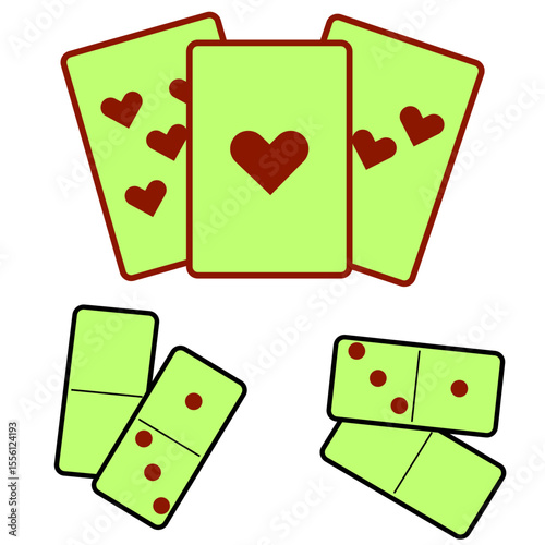 card game vector image illustration