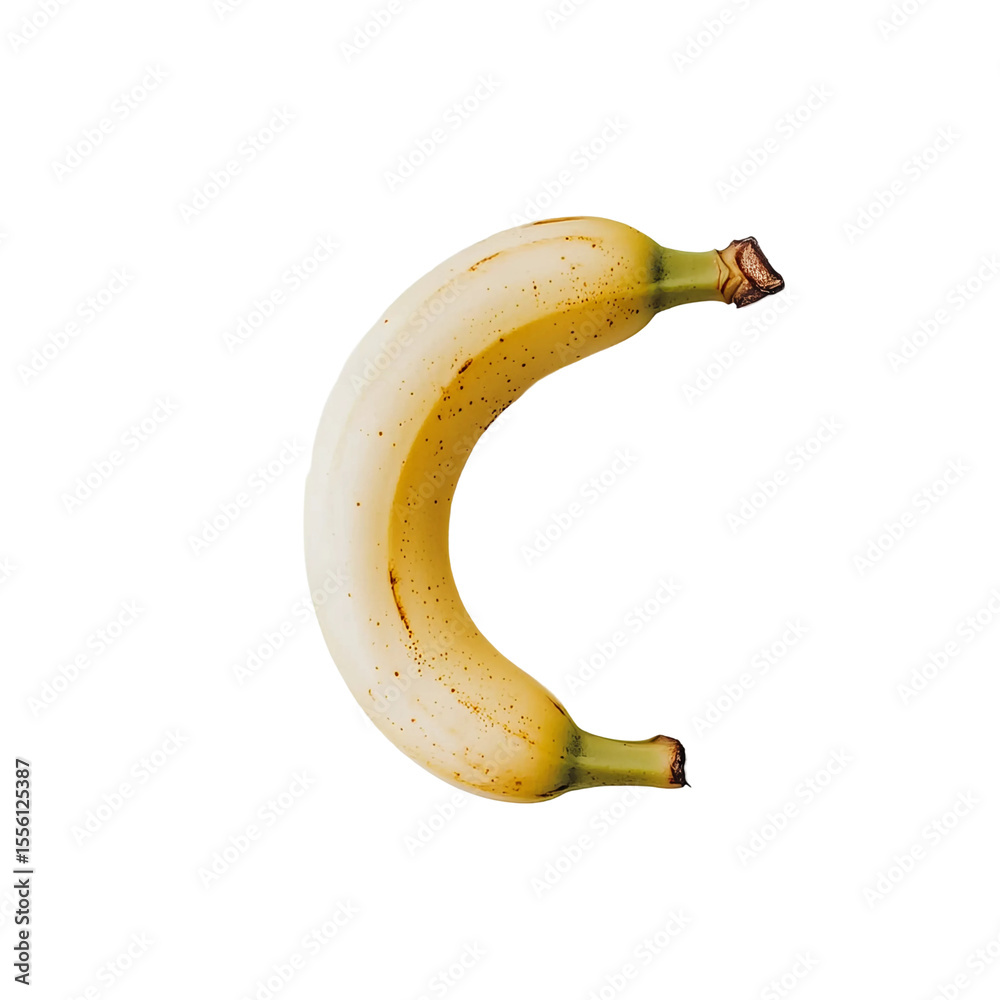 banana on white background banana on white background