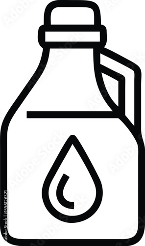 vector illustration of oil bottle