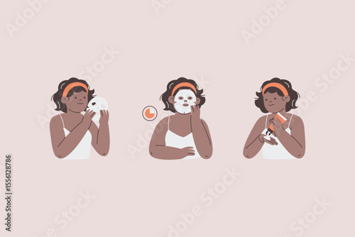 Natural Skincare Beauty Illustration