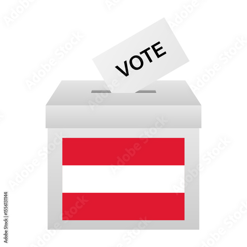 Election in Austria. Election Concept. Vector Illustration.