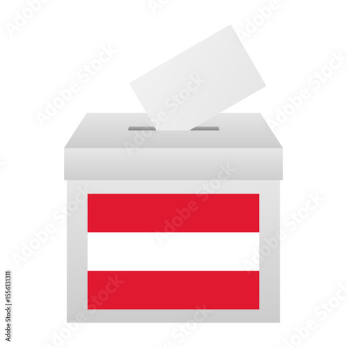 Election in Austria. Election Concept. Vector Illustration.