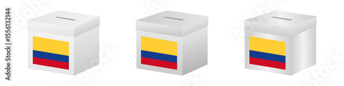 Election in Colombia. Election Concept. Vector Illustration.
