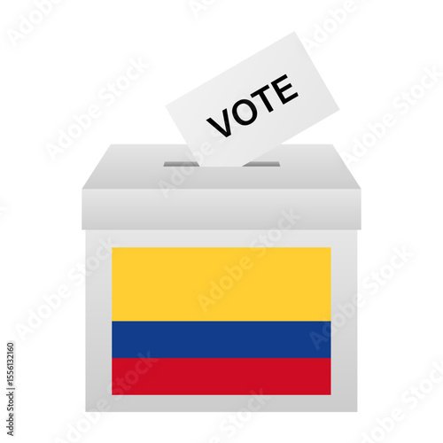Election in Colombia. Election Concept. Vector Illustration.
