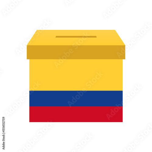 Election in Colombia. Election Concept. Vector Illustration.