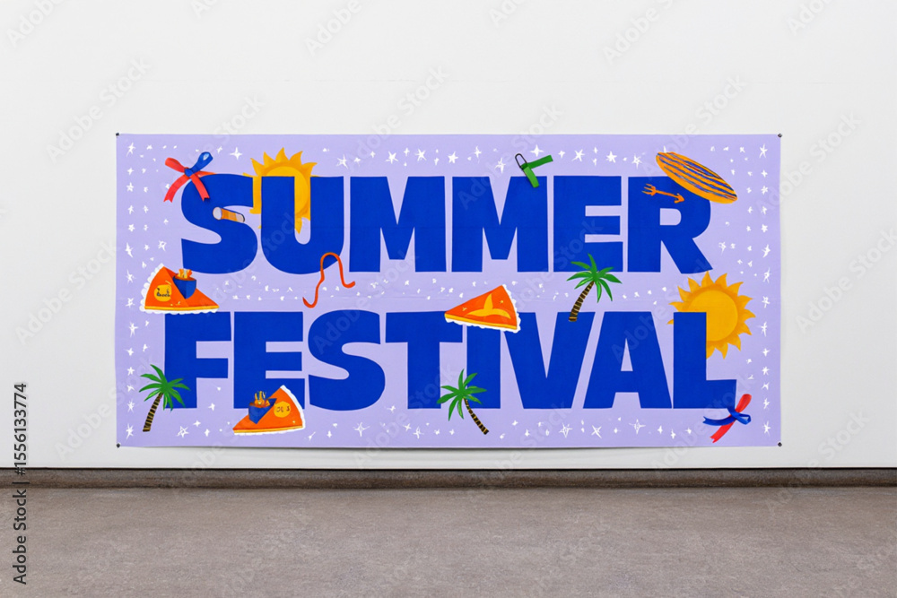 Fototapeta premium Summer sale banner vector illustration. top view of summer beach waves background