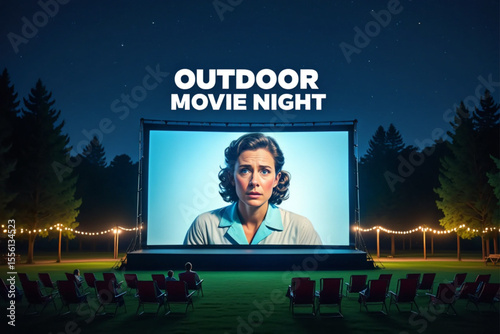 outdoor movie night day