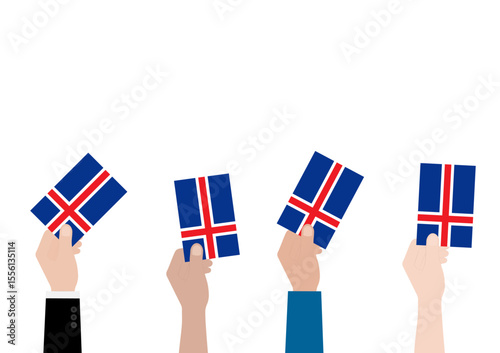 Election in Iceland. Election Concept. Vector Illustration.