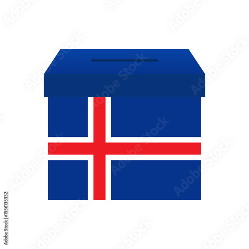 Election in Iceland. Election Concept. Vector Illustration.