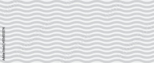 Seamless Wave Pattern, Hand drawn water sea vector background. Wavy beach print, curly grunge paint lines. eps 10