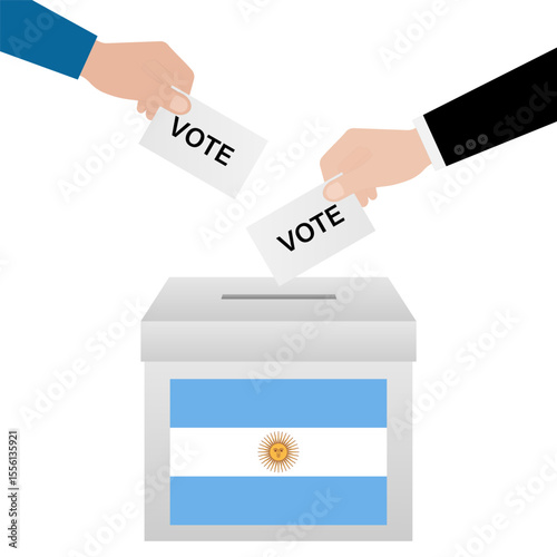 Election in Argentina. Election Concept. Vector Illustration.