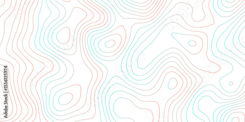 Topographic map background with geographic grid for hiking and mountain sport. luxury topographic wavy pattern and geographic grid map design. paper texture Imitation of a geographical map shades.