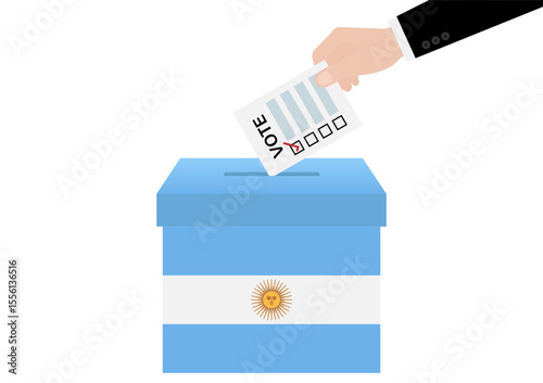 Election in Argentina. Election Concept. Vector Illustration.