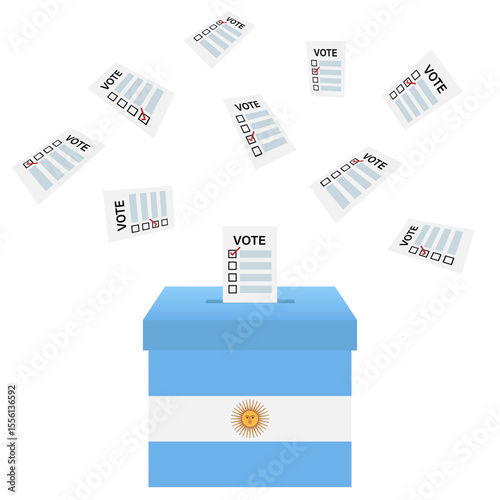 Election in Argentina. Election Concept. Vector Illustration.