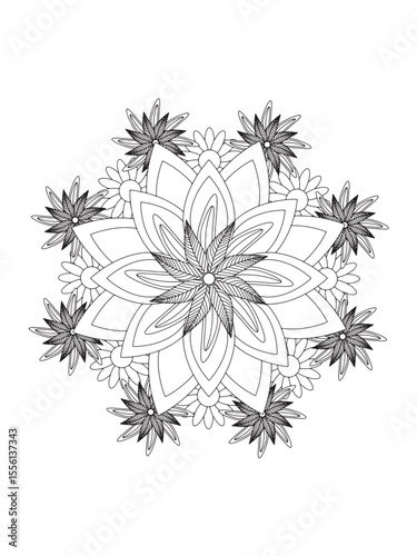 Flowers Coloring Pages For Adultes