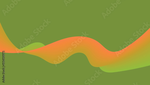 Abstract Intertwining Wave Flow with Gradient Ribbons