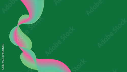 Abstract Intertwining Wave Flow with Gradient Ribbons