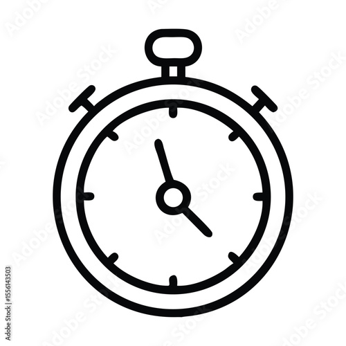 stopwatch isolated on white background