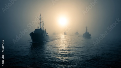 D-day ships and landing crafts approaching normandy coast during war soldiers in action gigapixel standard view