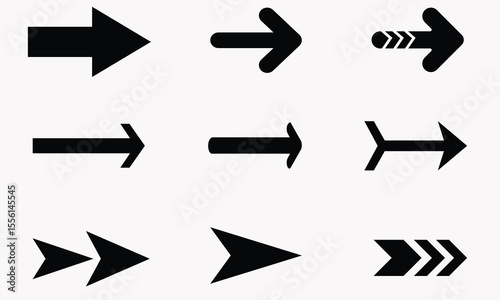 Arrows set icon. Arrows set vector illustration. Arrow icon. Arrow black colored. vector icon. Arrows vector collection. Vector-EPS 10