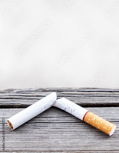 Broken Cigarette closeup