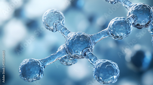 Wallpaper Mural A detailed molecular structure showcases the intricate bonds of a chemical compound. Torontodigital.ca