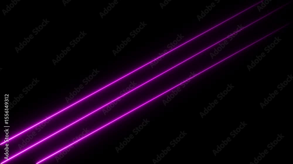 Abstract multi colorful neon line moving background 4k animation.